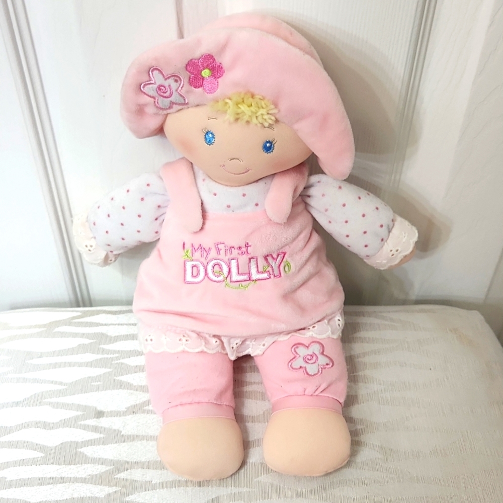 Baby Gund, My 1st Dolly, Pink and White, Baby Doll Soft